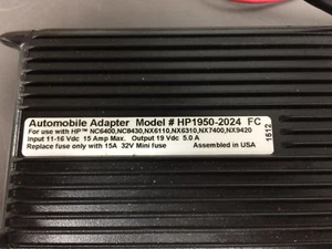 LIND, Ordenador HP, Adaptador Automóvil, N.º: HP1950-2024, con Cables, SIN CONEXIONES - Imagen 1 de 4