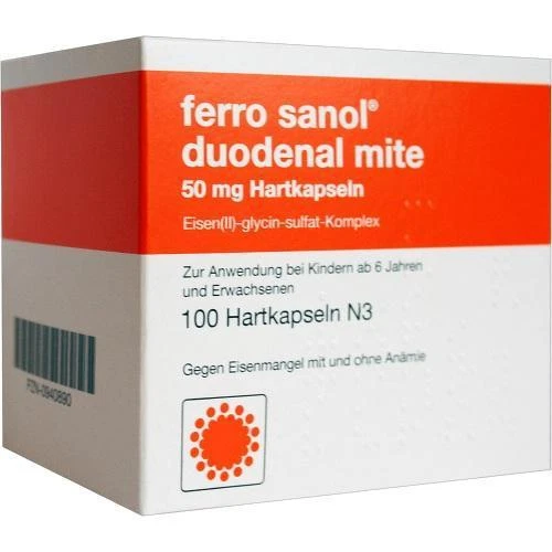 UCB PHARMA GMBH FERRO SANOL duo mite 50mg magens.r.Pel.i.Kps. 100St 940890