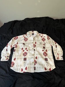 Princess Mononoke Fleece Shirt Jacket Women's XL Beige San's Mask Anime 1997 - Bild 1 von 13