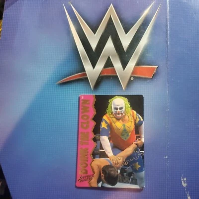 DOINK THE CLOWN 1995 ACTION PACKED WWF SIGNED AUTOGRAPHED CARD  - Image 1 of 3