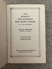 1927 GHOSTS - The World's One Hundred Best Short Stories Volume 9