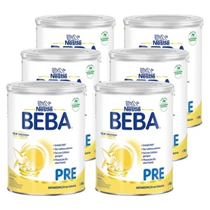 Nestlé BEBA Pre Anfangsmilch (6 x 800g) Anfangsnahrung von Geburt an - Bild 1 von 5