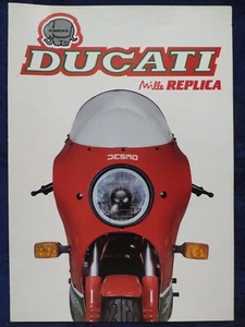Ducati Mille Replica Prospekt ca. 1986 - Bild 1 von 3