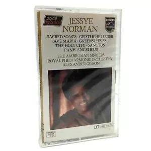 Jessye Norman Sacred Songs SEALED Cassette Ambrosian Singers Royal Phil Gibson - Picture 1 of 9