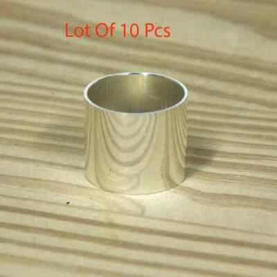 Brass Collars For cane Walking Stick Silver Plated Collars Lot of 10 Pcs - Image 1 of 3