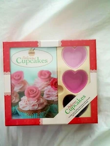 DELICIOSO CUPCAKES Set de Regalo con Recetas y 6 Moldes Reutilizables para Pasteles Hornear - Imagen 1 de 4