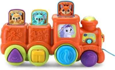 VTech Pop & Sing Animal Train Push & Pull Baby and Toddler Toy NEW. - Image 1 of 4
