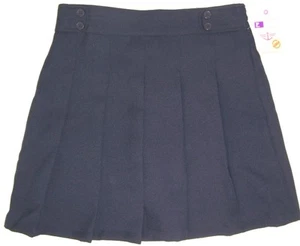 Docker's Girls School Uniform Pleated Scooter Skirt NWT Size 12.5 Navy Plus - Picture 1 of 2
