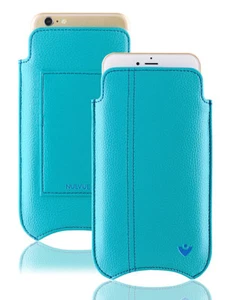 IPHONE 12 Pro Max Étui Portefeuille Bleu NueVue Désinfectantes Nettoyage Lining - Photo 1 sur 11