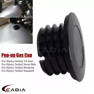 Tapa de gasolina emergente para motocicleta ventilada al ras para Harley FXBB FXBBS FXBR FXST 2018-2022 - Imagen 1 de 9