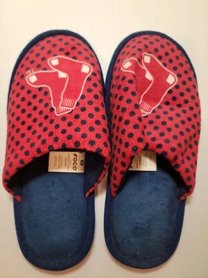 Foco MLB Boston Red Sox Slippers Winter Womens Small Slip On - Image 1 of 3