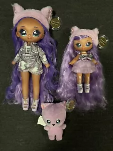 Na Na Na Surprise Family Lavender Kitty Doll Set 2 Fashion Dolls & 1 Pet - Picture 1 of 7