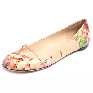 B0174 ballerina scarpa donna GUCCI rosa fiori shoes women - Imagen 1 de 4