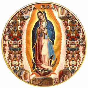 2023 Mexico Libertad Our Lady Guadalupe 24K Gilded 1 oz silver Colorized coin - Picture 1 of 6