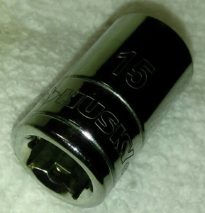 HUSKY 15 mm 1/2 DRIVE METRIC 12 POINT SOCKET  - Picture 1 of 2