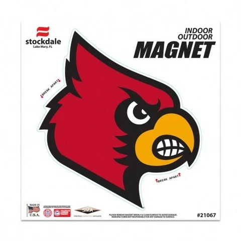 Louisville Cardinals Magnet Outdoor Rated Vinyl Auto Fridge NCAA College Team Cover