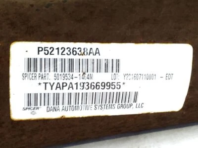 Dodge Ram 1500 2014 2015 2016 OEM 5,7 L eje de transmisión trasero p52123638aa Foto 1 de 4