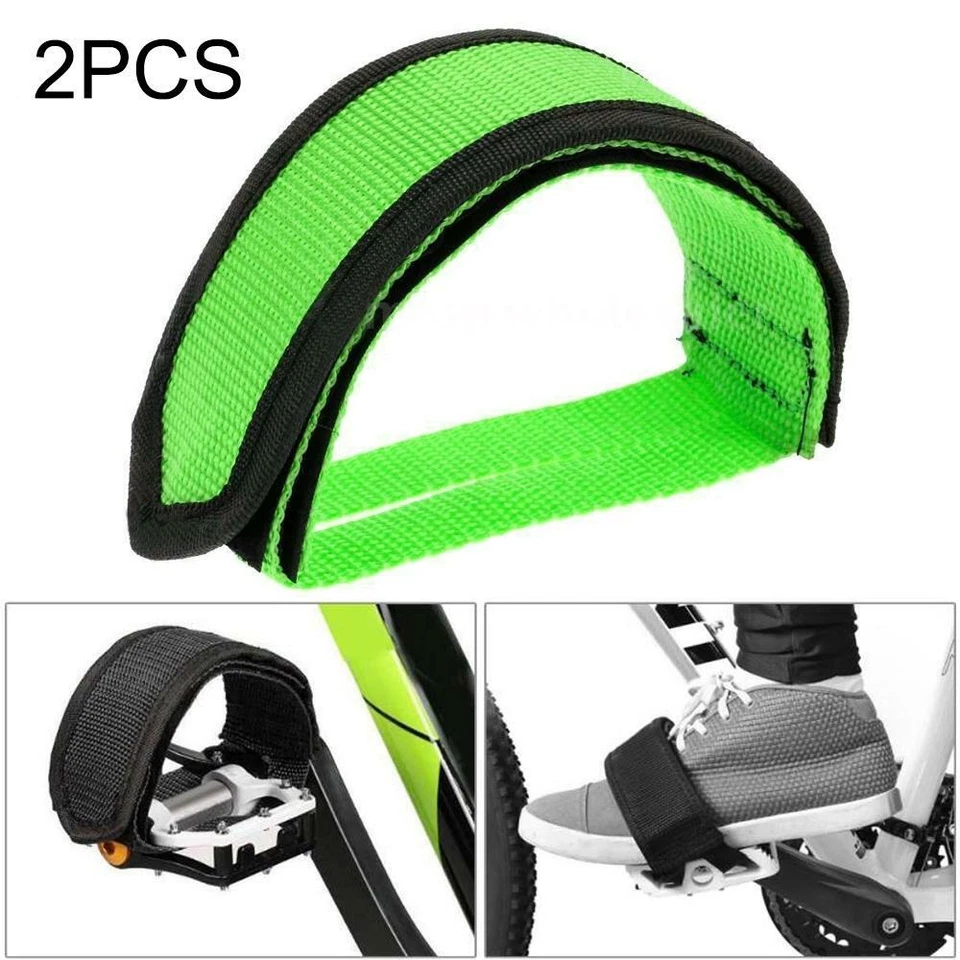 Paquete de 1-10 pedales de ciclismo de engranaje fijo para bicicleta conjunto de pies con correas pedal EE. UU. Foto 1 de 4