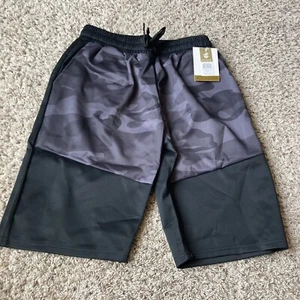 Rocawear Men’s Black Camo Split tech Fleece Shorts Size S $36 - Picture 1 of 7