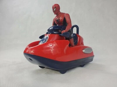  SPIDER MAN 2 2004 BUMP & GO BATTERY OPERATED JET CYCLE W/ REAL WORKING LIGHTS - Image 1 of 4