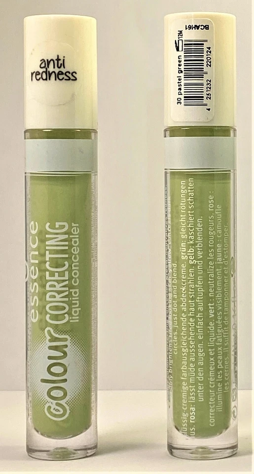 LOTE DE (2) CORRECTOR LÍQUIDO CORRECTOR DE COLOR ESENCIA #30 VERDE PASTEL Foto 1 de 1