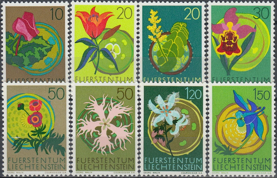 Flores Liechtenstein 1970/71 MNH-9,20 euros Foto 1 de 1