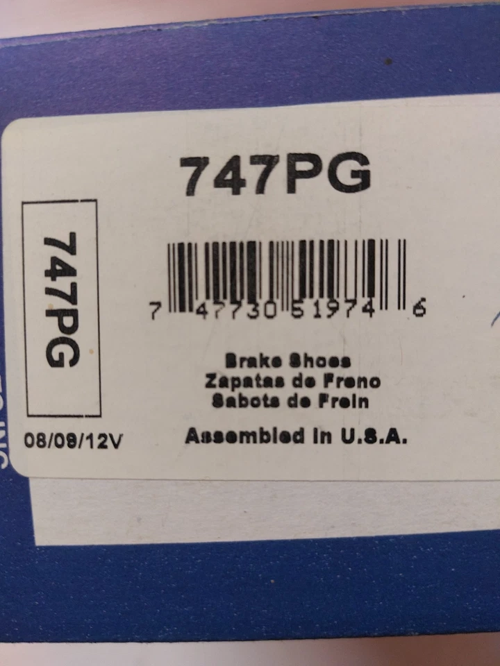 Zapatas de freno traseras Ford Focus 2000-11, 747PG Raybestos Foto 1 de 4