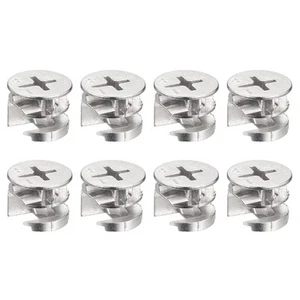 Cam Lock Nut for Furniture 8Pack 15x12mm Furniture Cam Fittings - Picture 1 of 5