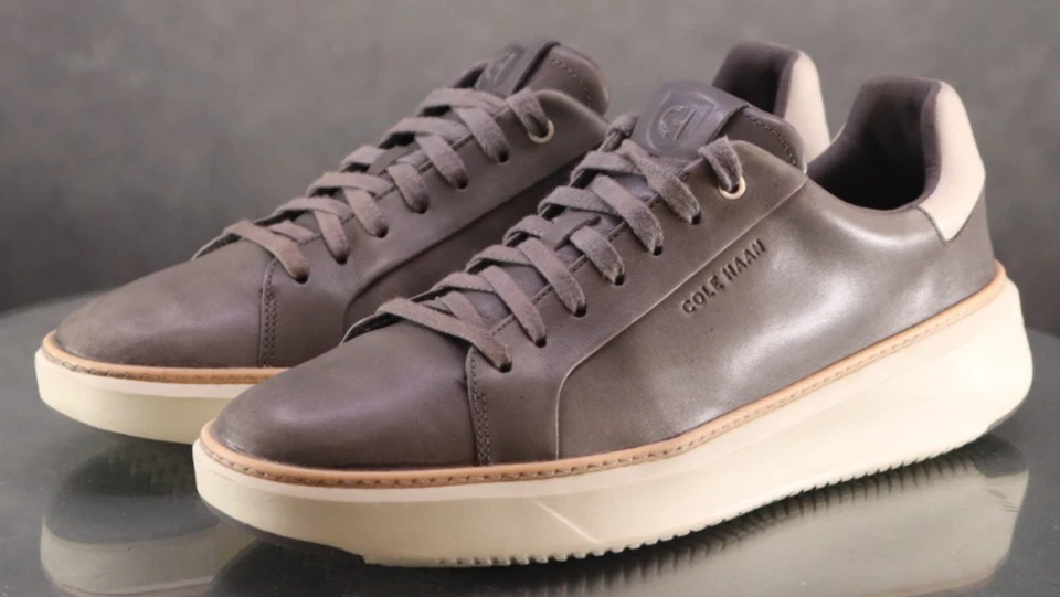 Zapatos Deportivos Cole Haan Grand 360 Para Hombre Talla 10.5 M Cuero Gris C37229 Foto 1 de 4