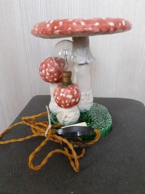 LAMPE CHAMPIGNON en céramique de Malicorne  - VINTAGE - années 70 - Photo 1/4