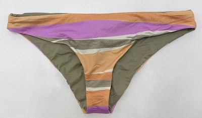 Nuevo con etiquetas prAna Mujer Gemma Reversible Hipster Natación Parte Inferior Ondas Talla M Foto 1 de 4
