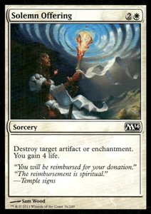 Solemn Offering M14 MTG Magic the Gathering card - Picture 1 of 2