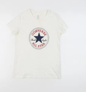 Converse Unisex White XS T-Shirt Classic Fit - Picture 1 of 12