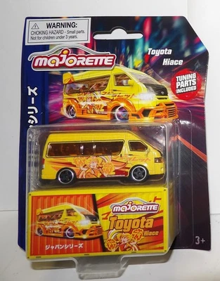 Majorette Deluxe Serie Japón ~ TOYOTA HIACE ~ Amarillo Diecast con Piezas de Ajuste NUEVO Foto 1 de 4