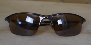 Oakley Halfwire Half-Rim Wrap-Around Sport Brown Lens Sunglasses Polarized - Picture 1 of 7
