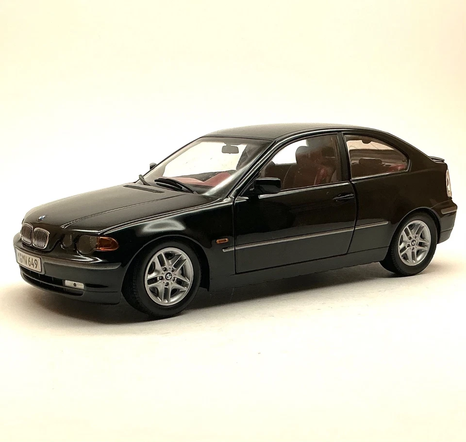 Kyosho BMW 325 ti Compact E46 Sportcoupe in schwarz, extrem selten, 1:18, RV11 - Bild 1 von 4