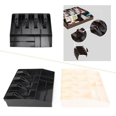 Cash Register Money Tray Locking Cashier Storage Box Money Drawer Storage ABS - Image 1 of 4