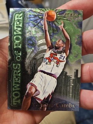 1996-97 Fleer Towers of Power Marcus Camby Insert Card #2 of 10 - Image 1 of 4