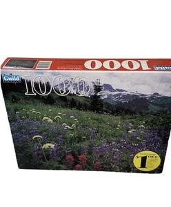 GUILD 1000 Piece Jigsaw Puzzle Paradise Park Flowers NEW Sealed / VINTAGE 1999 - Picture 1 of 9