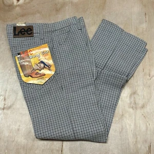 60’s 70’s Lee Riders Knit Boot Cut Pants Dead Stock NWT Vintage Waist 28in - Picture 1 of 13