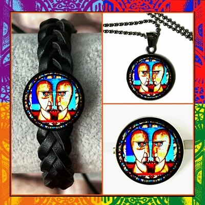 PINK FLOYD BELLS DIVISION 🎸 SET OF 3  🎸 BRACELET➕NECK.➕PIN Foto 1 de 2