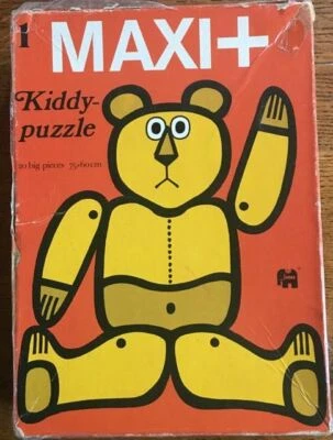  Maxi Rompecabezas Vintage Kiddy Oso de Peluche Jumbo - 20 Piezas Grandes Años 70 Retro  Foto 1 de 4