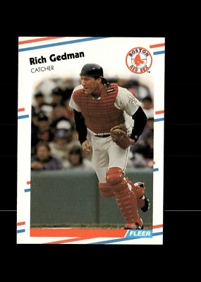1988 Fleer - Rich Gedman #353 - Image 1 of 2