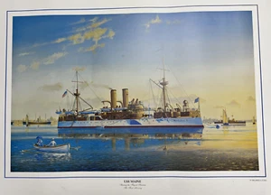 JAMES A FLOOD SHIP PRINT REMEMBER THE MAINE - YEAH, THAT SHIP! - Picture 1 of 1