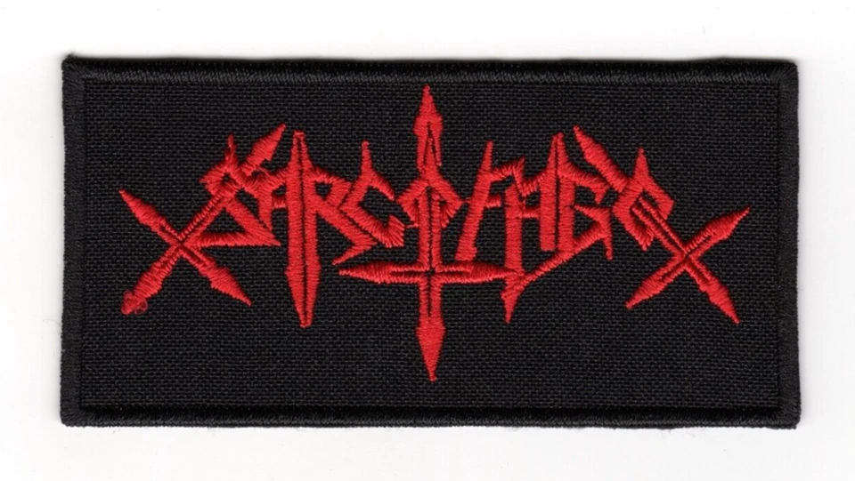 Sarcofago Sew-on Patch | Sarcófago Brazilian Black Death Thrash Metal Band Logo - Image 1 of 1