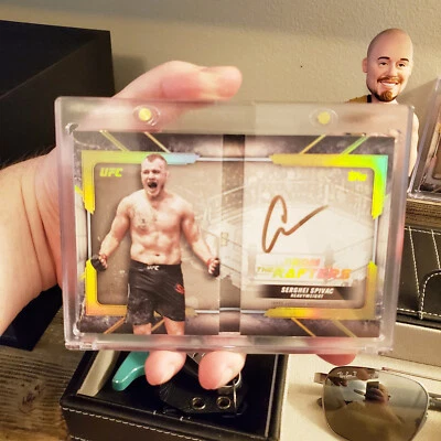 2024 Topps UFC Knockout Serghei Spivac Auto Booklet From The Rafters Signature - Image 1 of 4