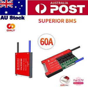 Daly 3S 4S 8S 16S 20S 60A Li-ion Smart BMS Battery Board Common Port Balance AU - Picture 1 of 21