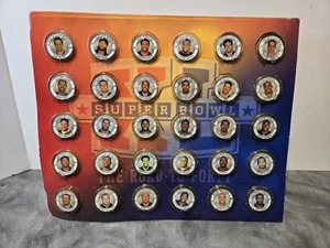 30 2005 NFL Superstars Medallion Coin Collection Tom Brady Manning Vick Ohlacher - Imagen 1 de 5