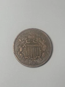 1865 US 2 Cent VF - Picture 1 of 2