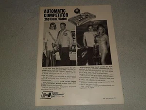 1969 HURST DUAL GATE SHIFTER ARTICLE / AD - Foto 1 di 1